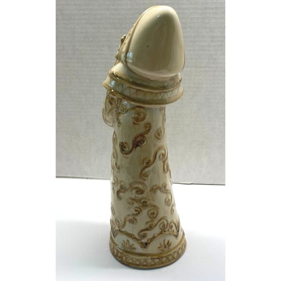 Vintage Santa Claus Figurine Holding Tree Christmas Decor Vintage Folk Art - Picture 3 of 9